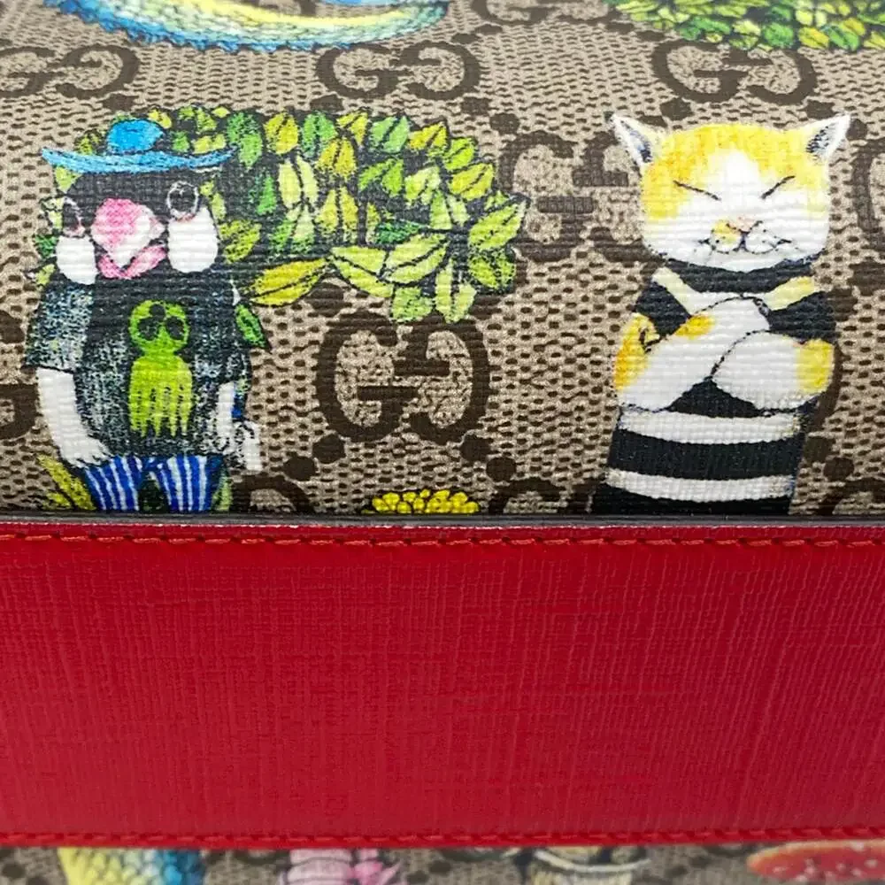 Gucci Children's Yuko Higuchi Tote Bag / GG Supreme Tote Bag 612992 Beige Red